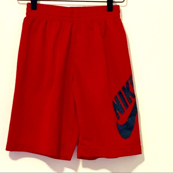 boys red basketball shorts